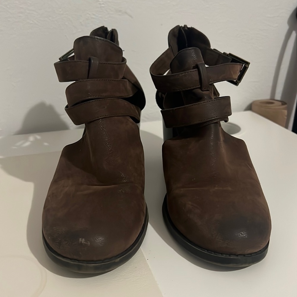 Brown booties